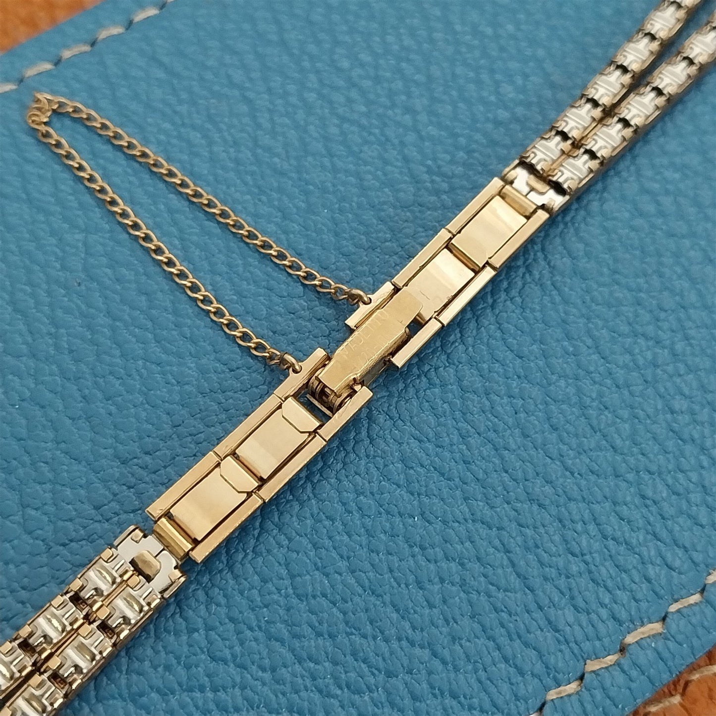 1950s Ladies 10k Yellow Gold-Filled Vintage Eton Mona Lisa Unused Watch Band