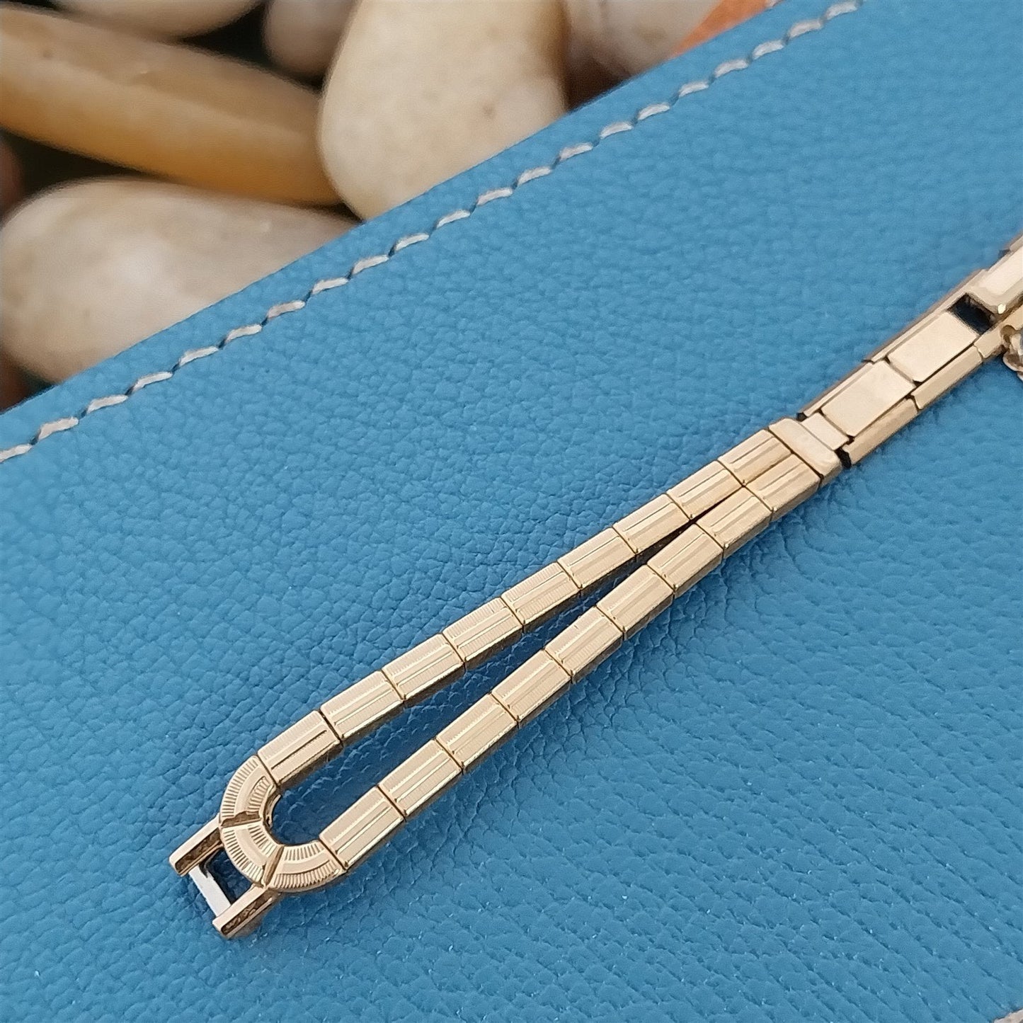 1950s Ladies 10k Yellow Gold-Filled Vintage Eton Mona Lisa Unused Watch Band