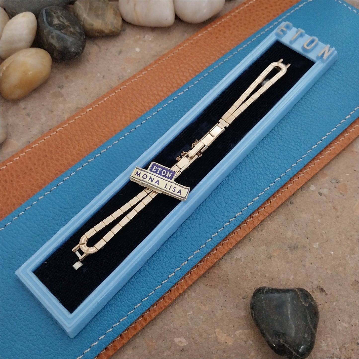 1950s Ladies 10k Yellow Gold-Filled Vintage Eton Mona Lisa Unused Watch Band