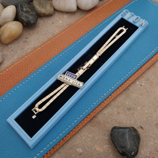 1950s Ladies 10k Yellow Gold-Filled Vintage Eton Mona Lisa Unused Watch Band