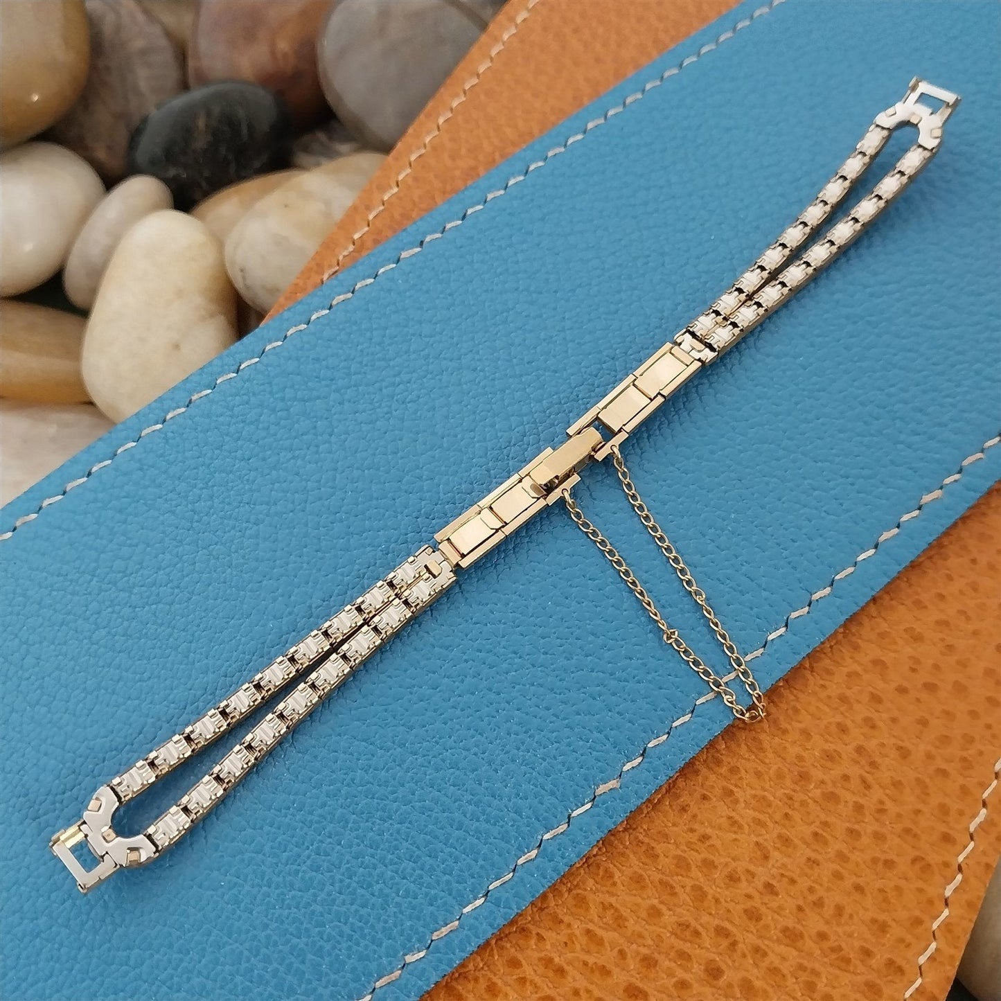 1950s Ladies 10k Yellow Gold-Filled Vintage Eton Mona Lisa Unused Watch Band