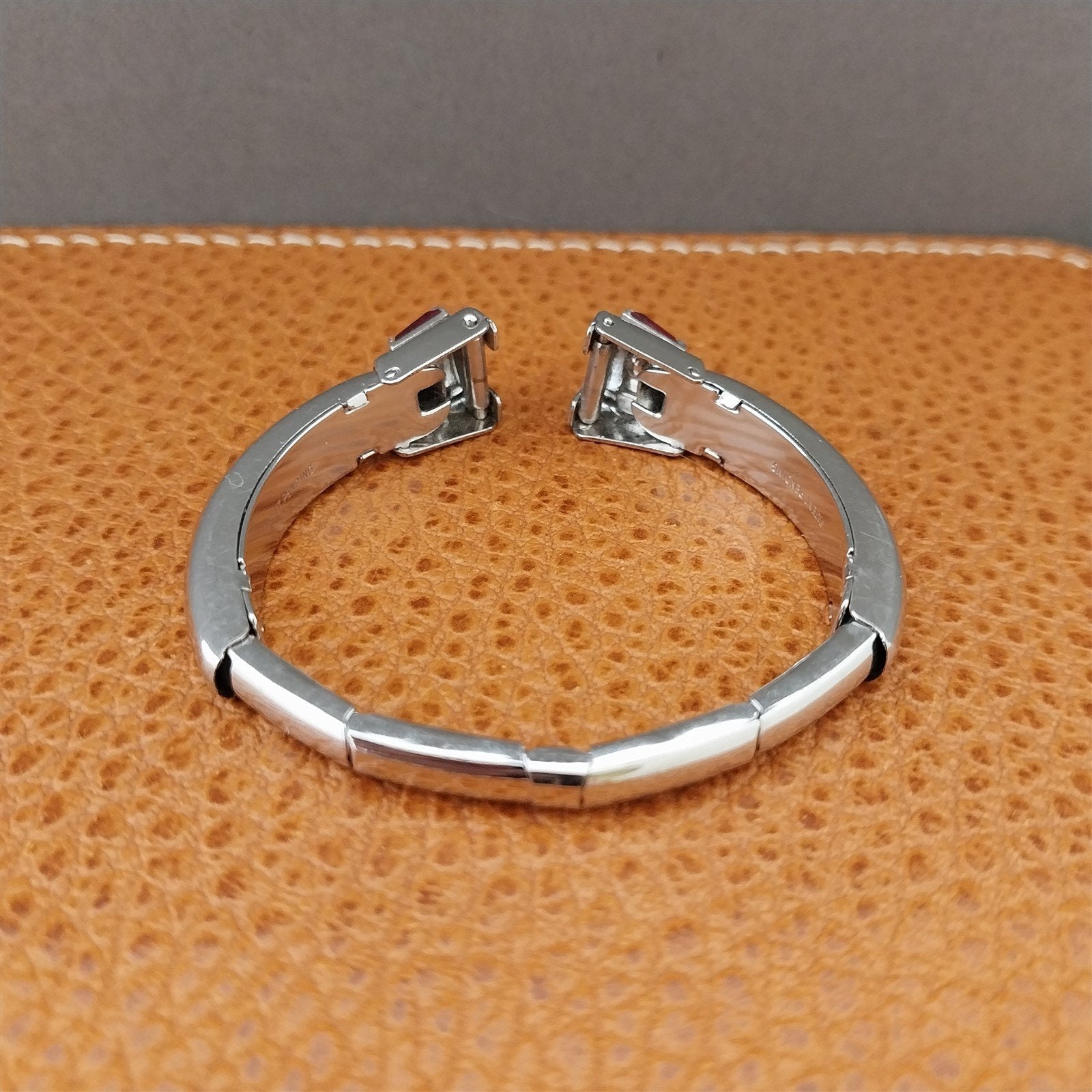 Kreisler 12k White Gold-Filled Red Rhinestone Ladies 1950s Vintage Watch Band