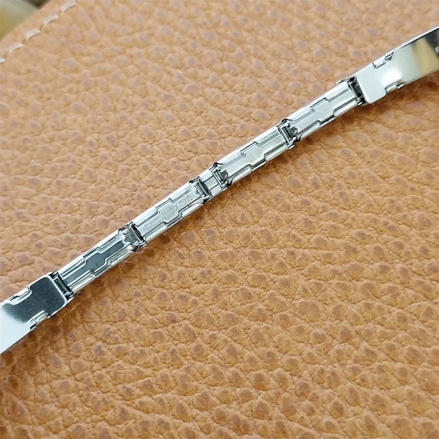 Kreisler 12k White Gold-Filled Red Rhinestone Ladies 1950s Vintage Watch Band