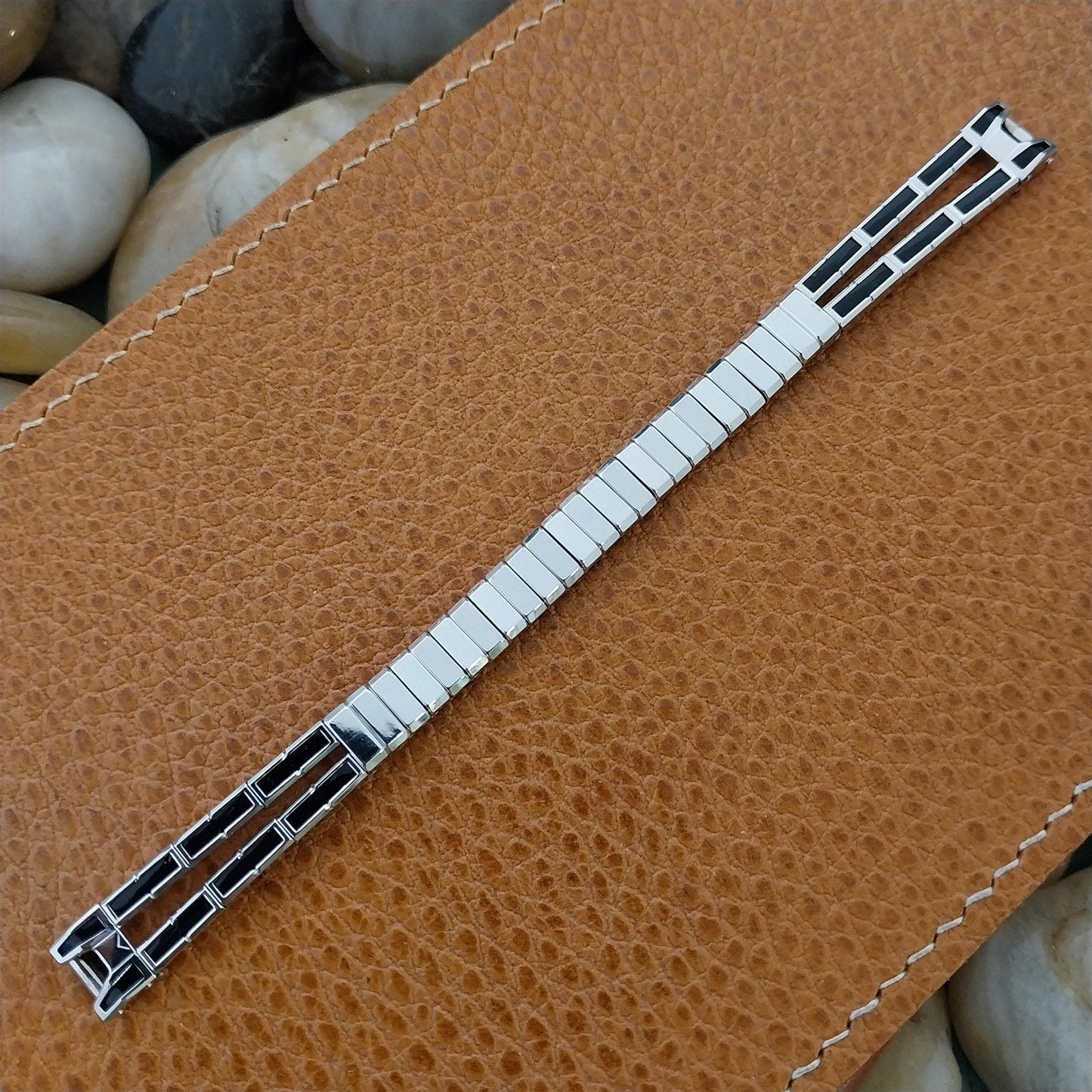 Vintage White Gold-Filled Ladies Gemex USA Expansion Unused 1960s Watch Band