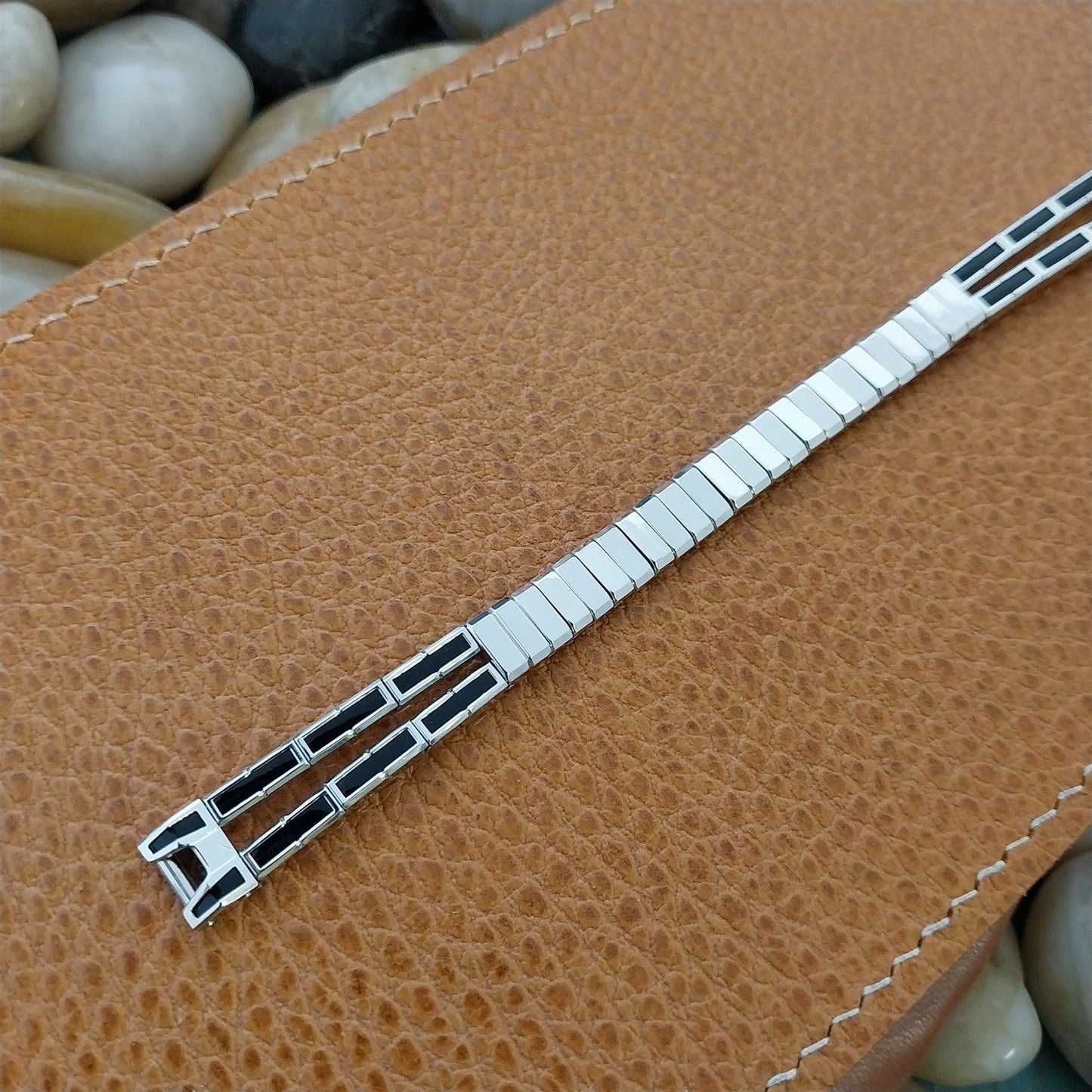 Vintage White Gold-Filled Ladies Gemex USA Expansion Unused 1960s Watch Band