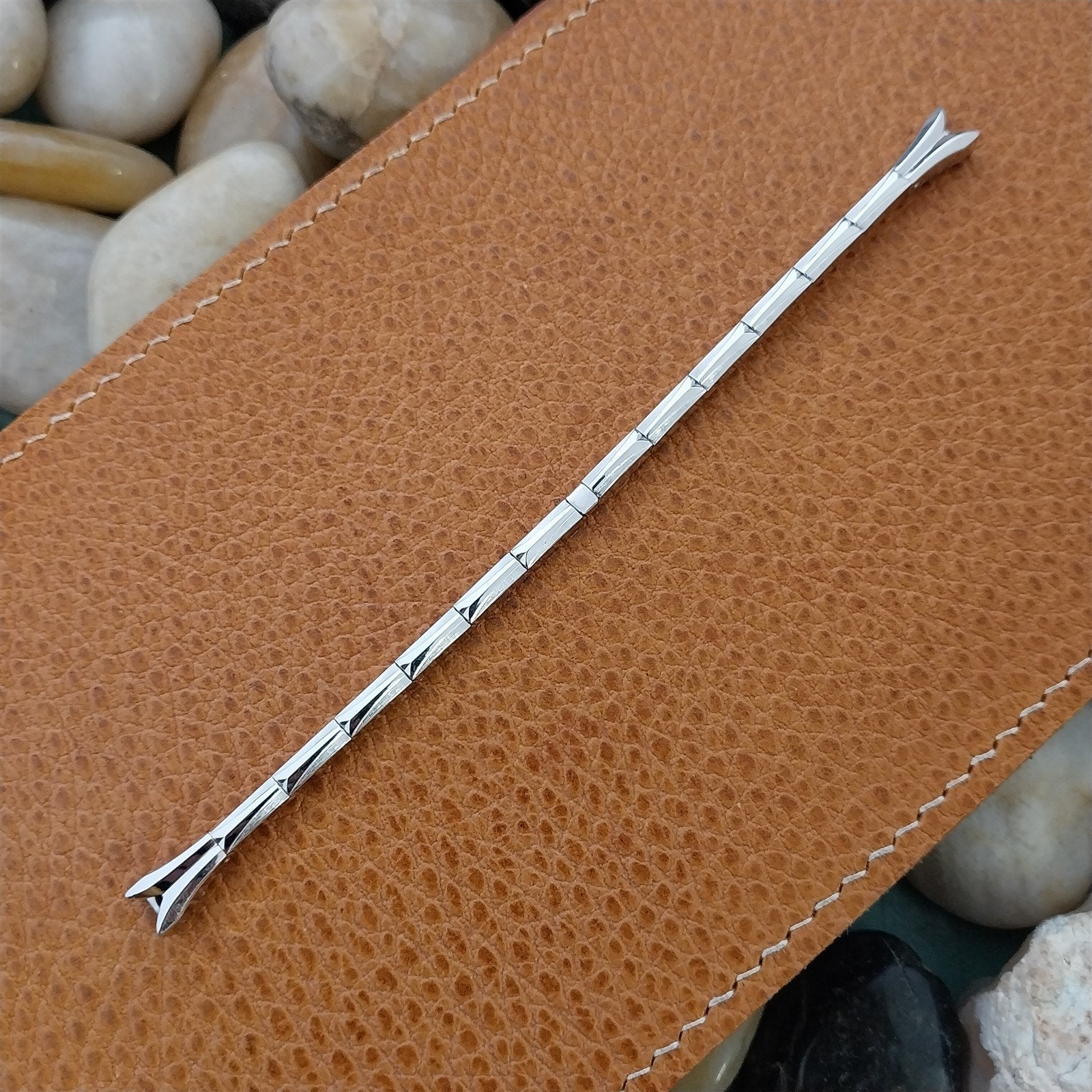 Vintage 1950s Gemex Ladies 14k White Gold-Filled Cocktail Watch Band nos Unused