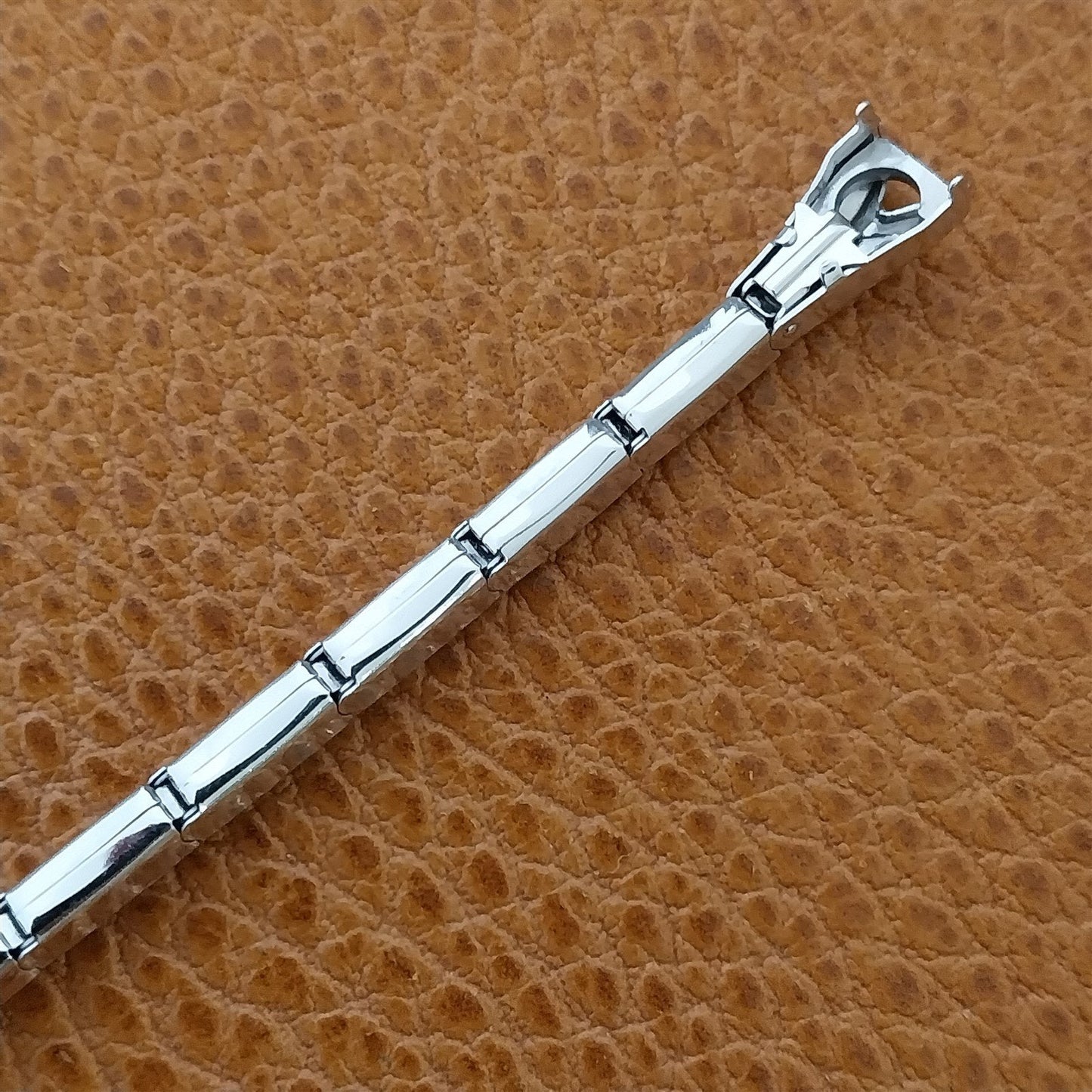 Vintage 1950s Gemex Ladies 14k White Gold-Filled Cocktail Watch Band nos Unused