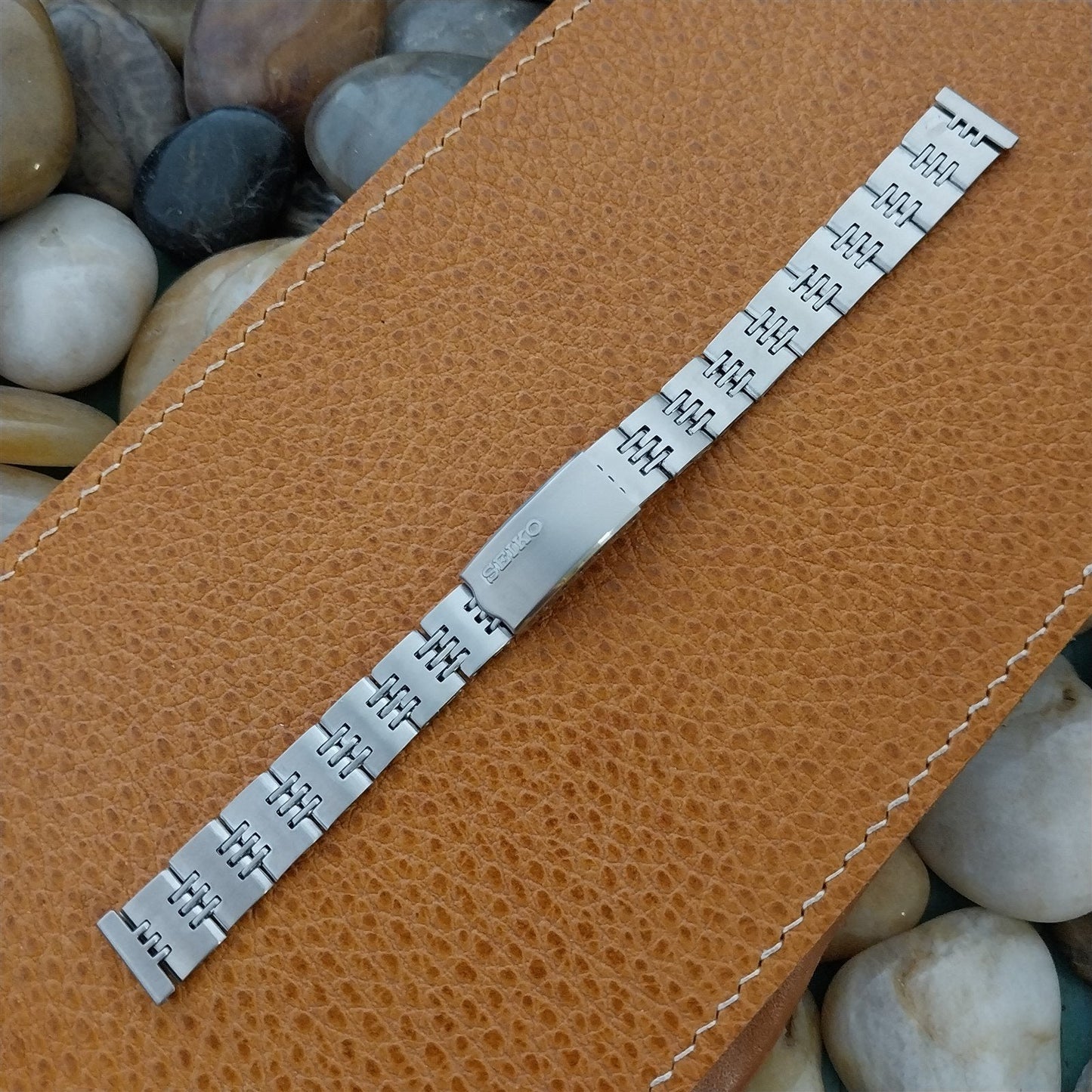 12.3mm Vintage 1970s-1980s Seiko Womens Stainless Steel Unused Watch Band