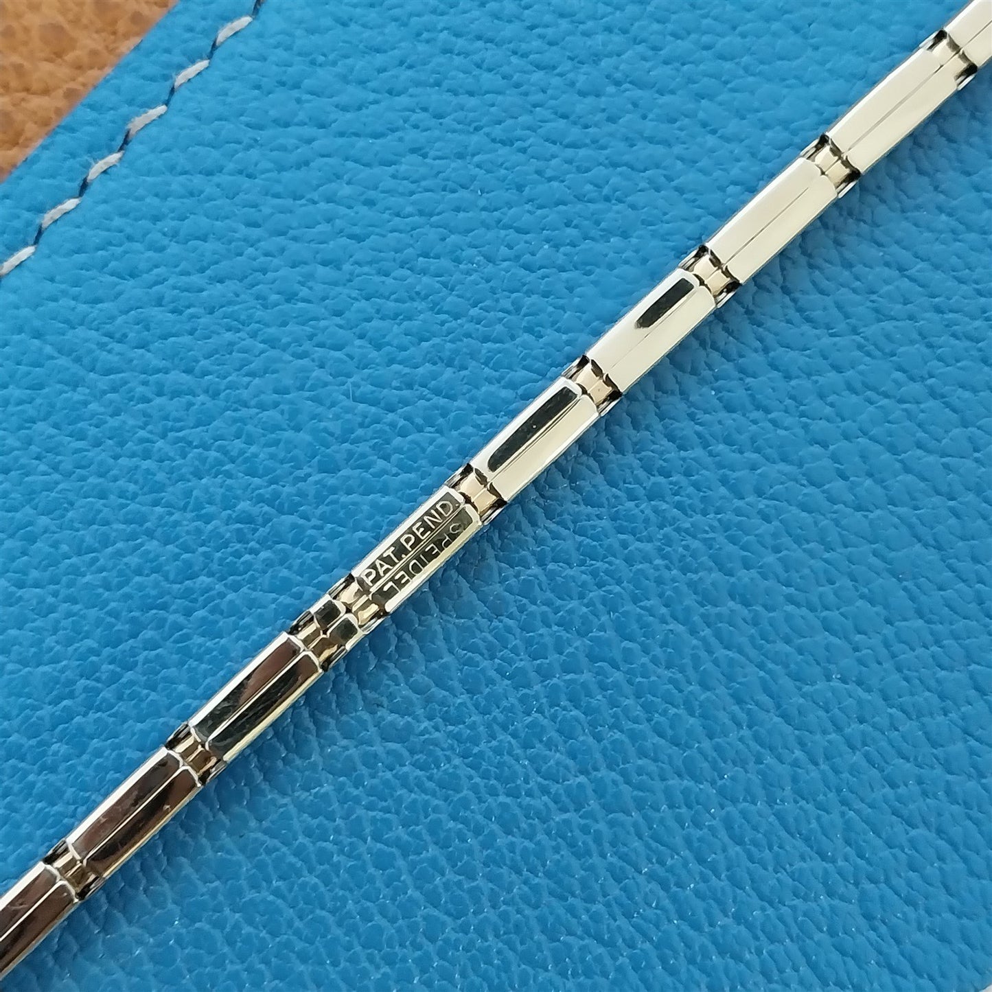 Yellow Gold-Fill & Rhinestone Ladies Single-Lug Speidel Vintage Watch Band