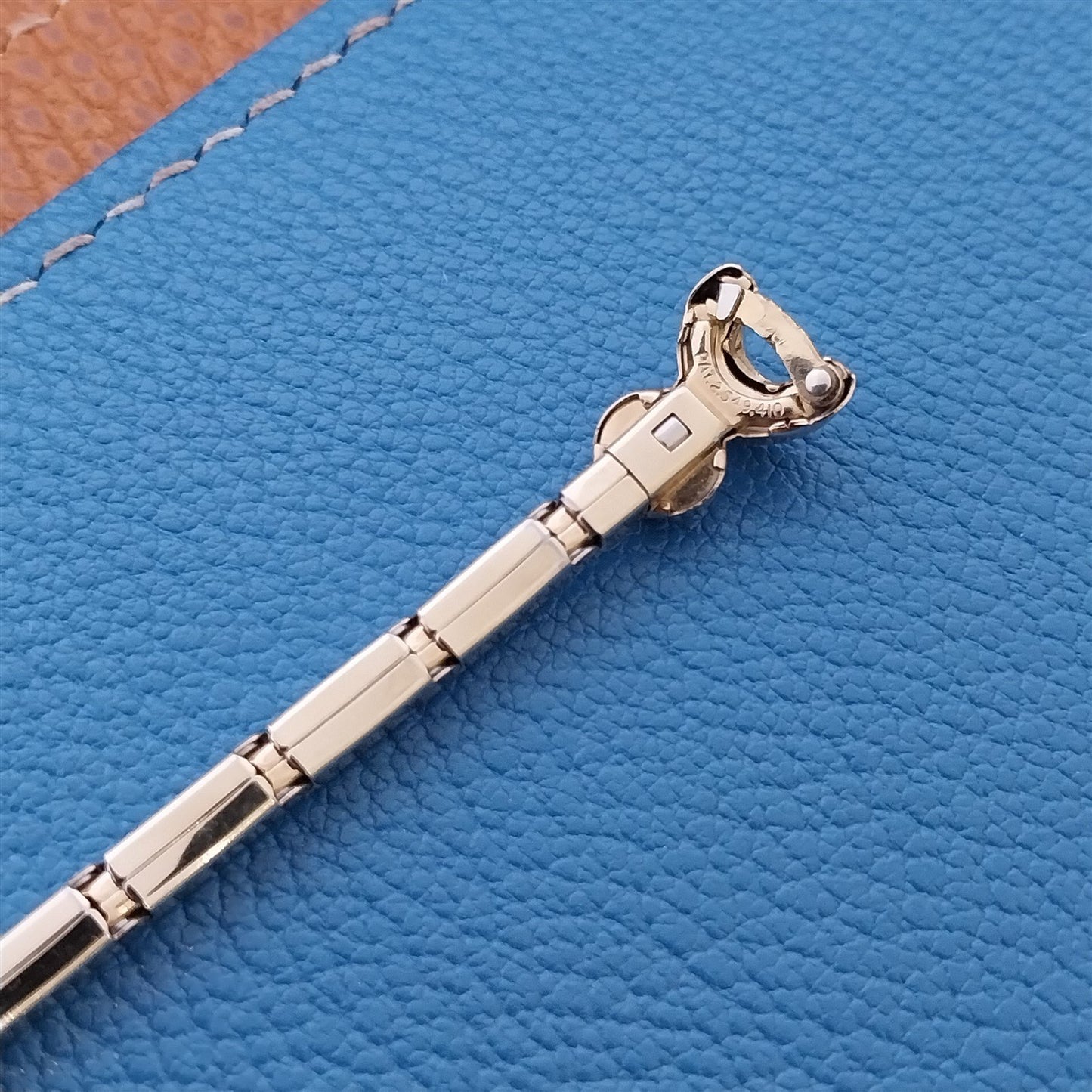 Yellow Gold-Fill & Rhinestone Ladies Single-Lug Speidel Vintage Watch Band