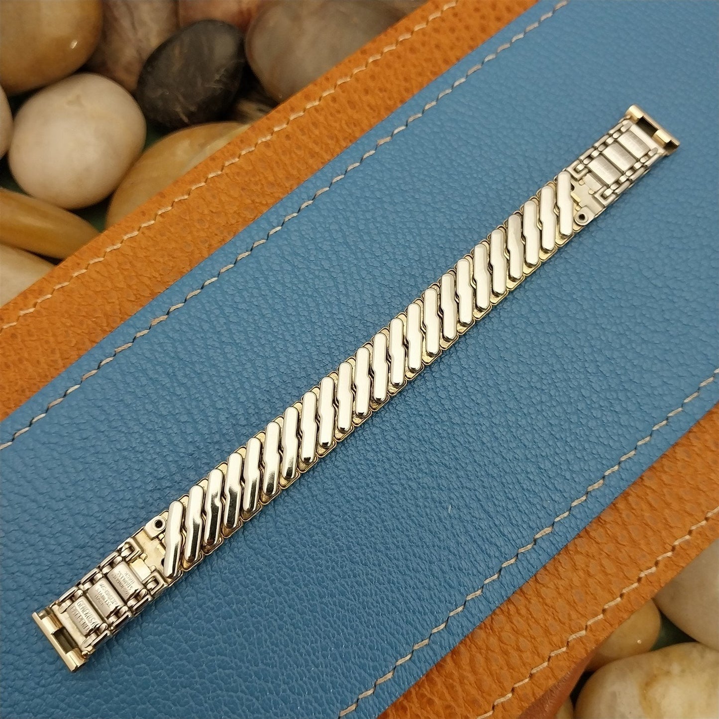 Vintage Yellow Gold-Filled Ladies Gemex USA Expansion Unused 1960s Watch Band