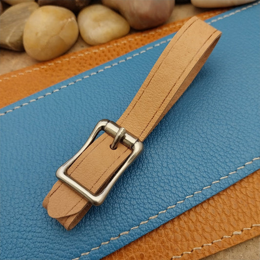 Veg Tanned Pigskin Vintage Pocket Watch Fob Strap With Premium Solid Buckle