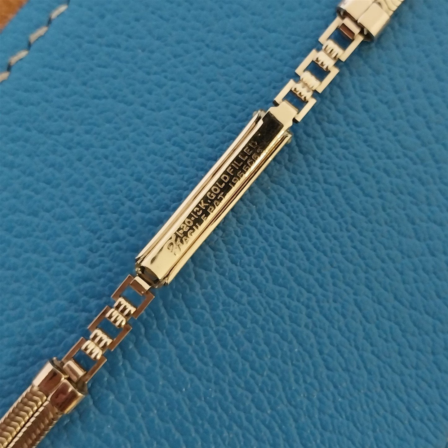 Vintage 12k Rose Gold-Filled Ladies Facile Unused 1940-1950s Cocktail Watch Band