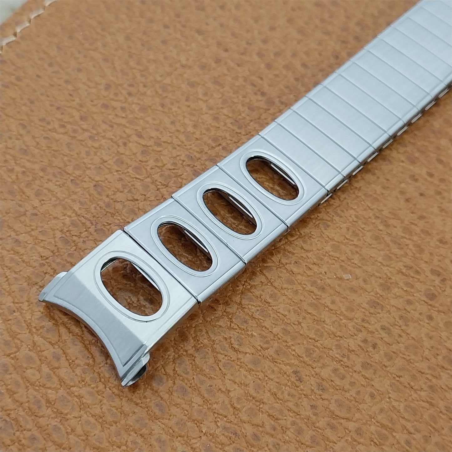 Speidel MACH 1 Jaws! Alsta Nautoscaph Stainless Unused 1970 Vintage Watch Band