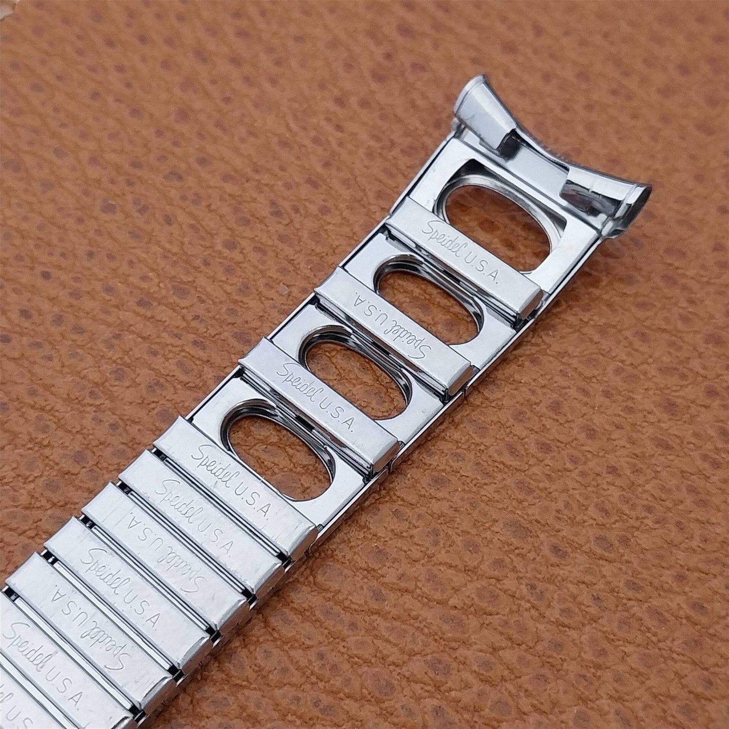 Speidel MACH 1 Jaws! Alsta Nautoscaph Stainless Unused 1970 Vintage Watch Band