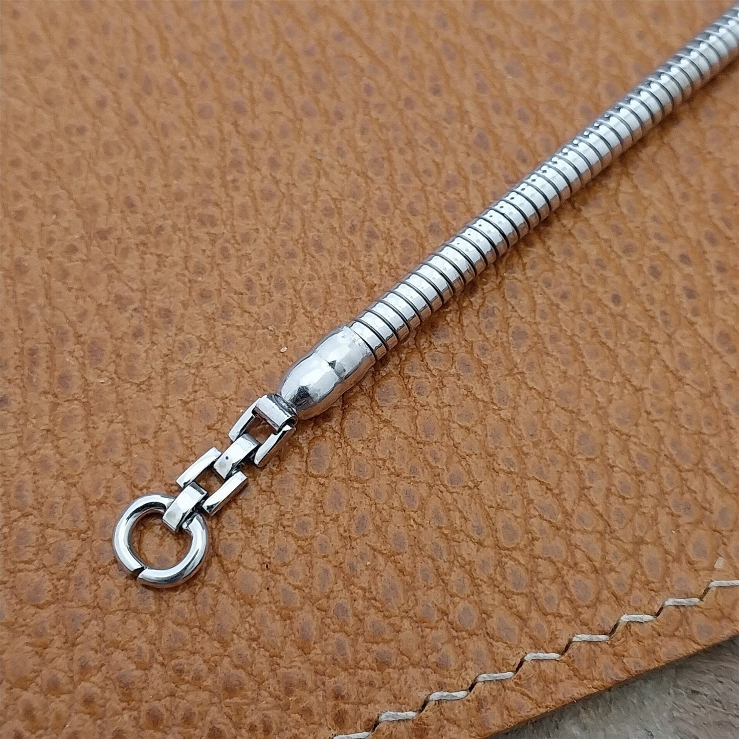 Vintage Ladies 1940s 12k White Gold-Fill Bugbee & Niles Expansion Watch Bracelet