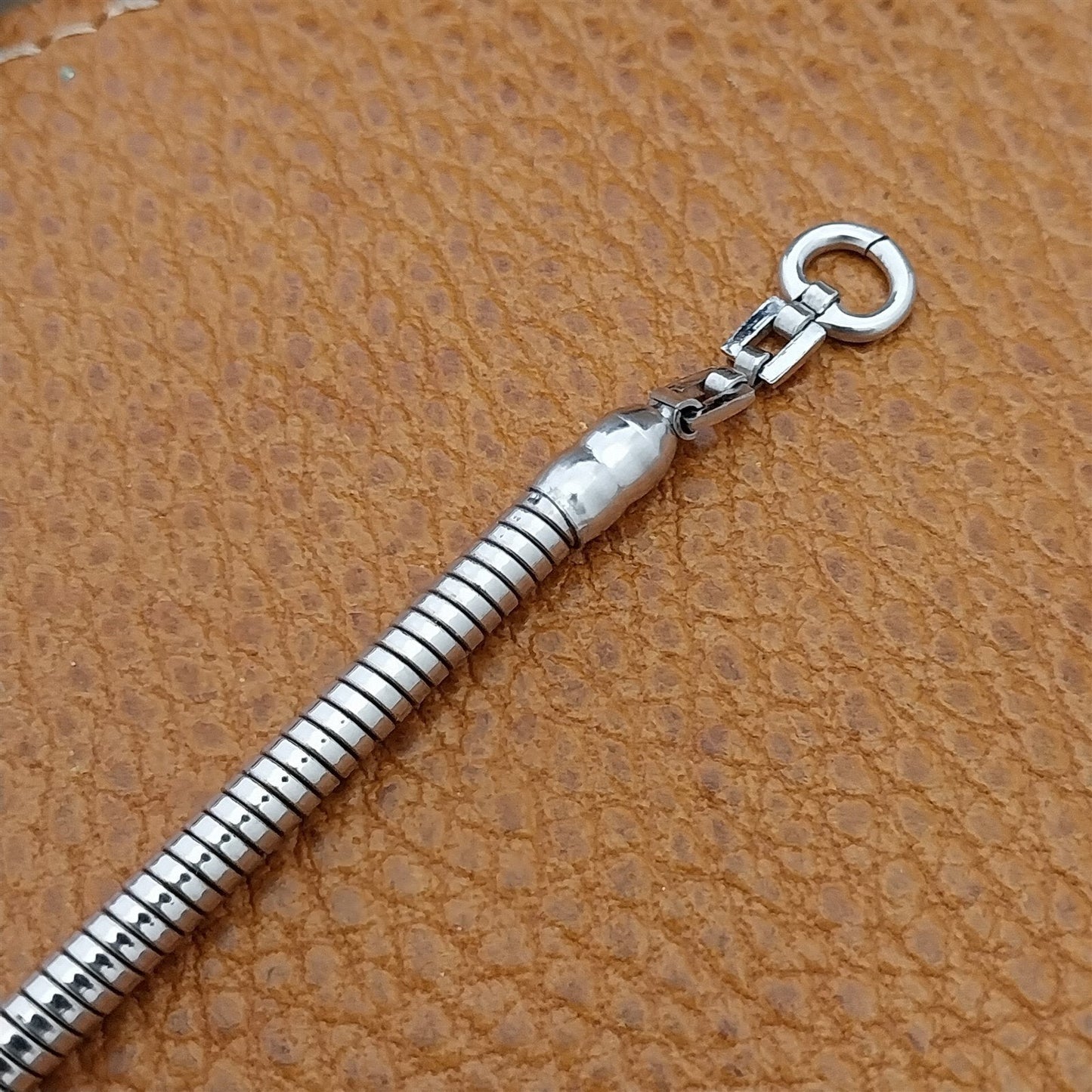 Vintage Ladies 1940s 12k White Gold-Fill Bugbee & Niles Expansion Watch Bracelet