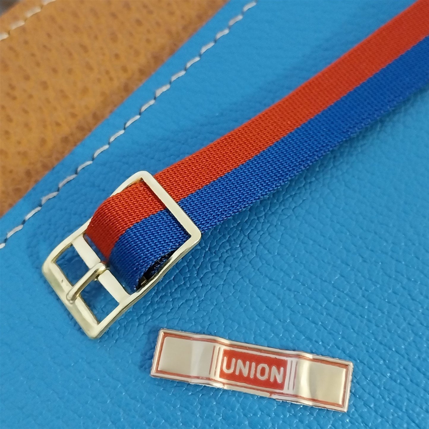 Vintage 12mm Union Perlon Ladies 1960s Single Pass Reversible Watch Band