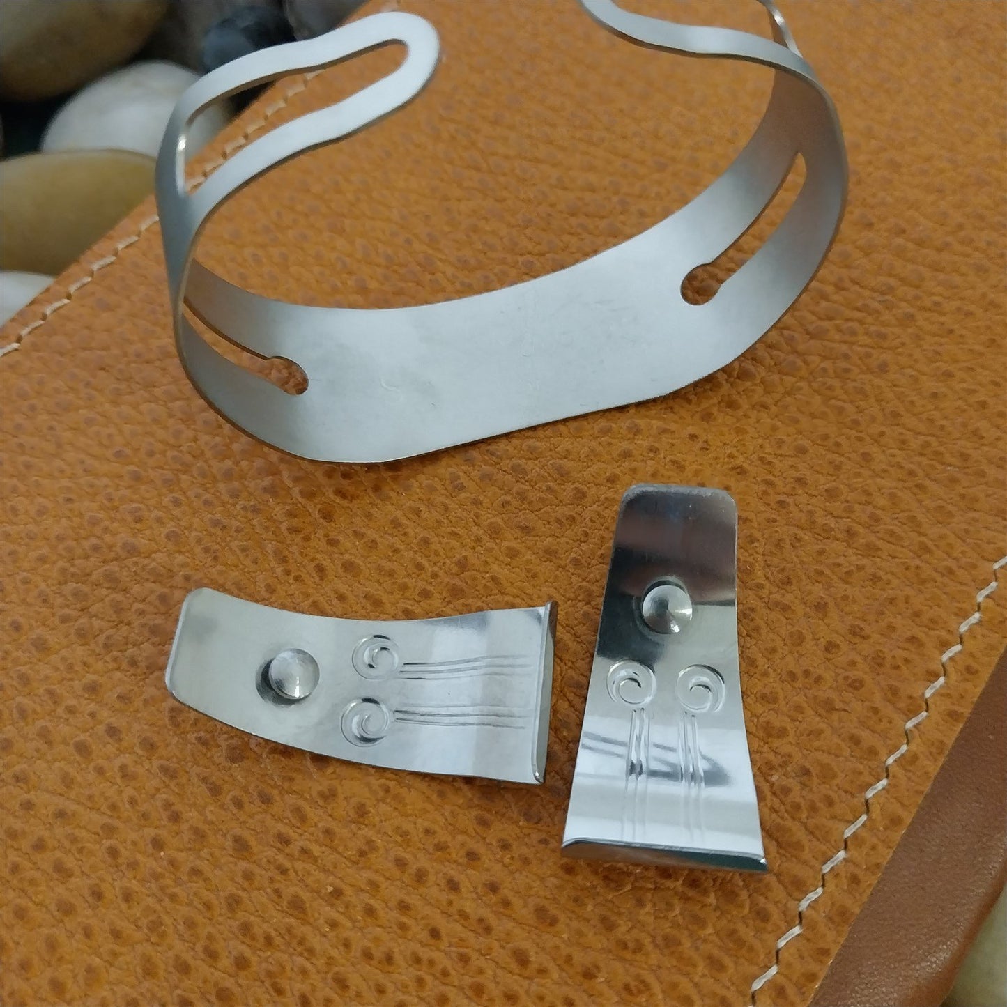 17mm 16mm Don Juan Stainless Steel Cuff Guardsman Deco Small Field Watch Band