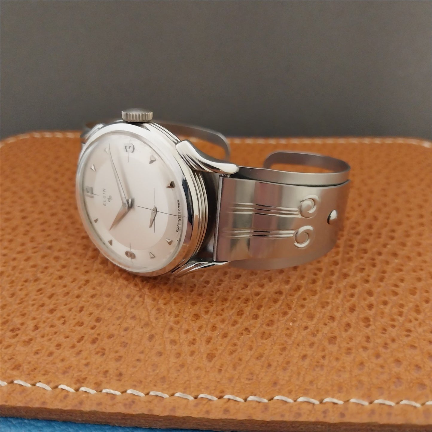 17mm 16mm Don Juan Stainless Steel Guardsman Cuff Medium Watch Band