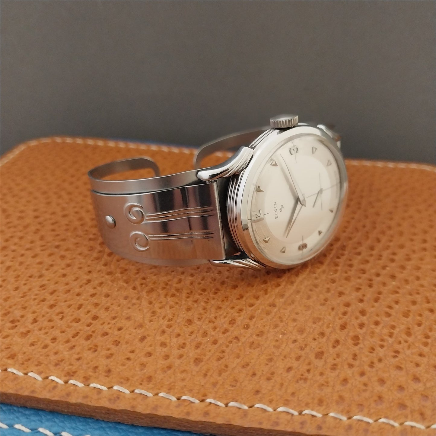 17mm 16mm Don Juan Stainless Steel Guardsman Cuff Medium Watch Band