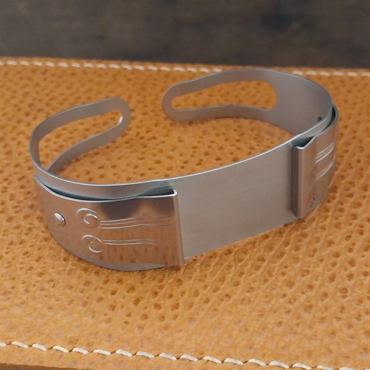 17mm 16mm Don Juan Guardsman Deco Stainless Steel Cuff Large Field Watch Band