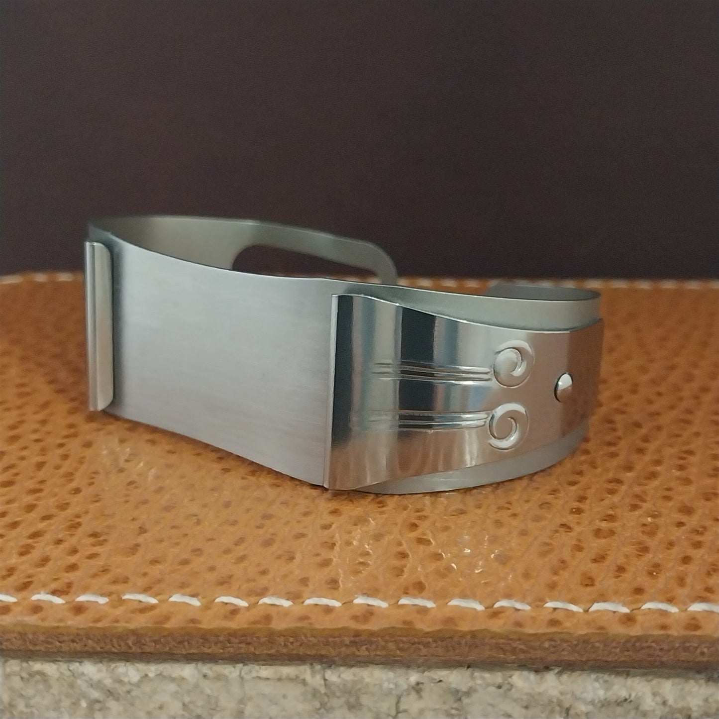 19mm 18mm Don Juan Deco Guardsman Stainless Steel Cuff Small Field Watch Band