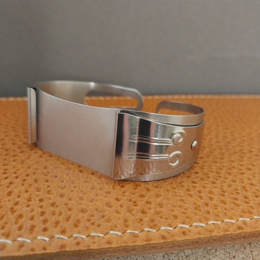 19mm 18mm Don Juan Guardsman Deco Stainless Steel Cuff Medium Field Watch Band