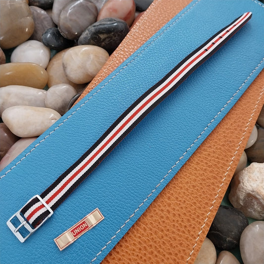 Vintage 12mm Union Perlon Ladies 1960s Single Pass Reversible Unused Watch Band