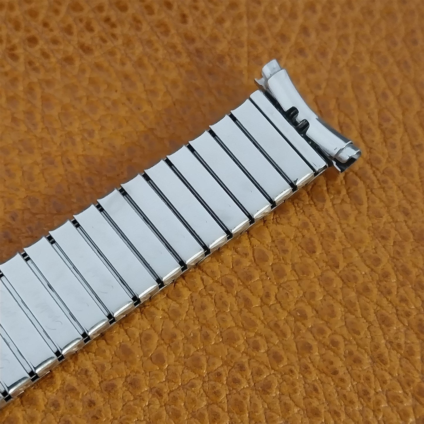 19mm 18mm 1970s Long Speidel Stainless Atlantis TwistoFlex nos Unused Watch Band