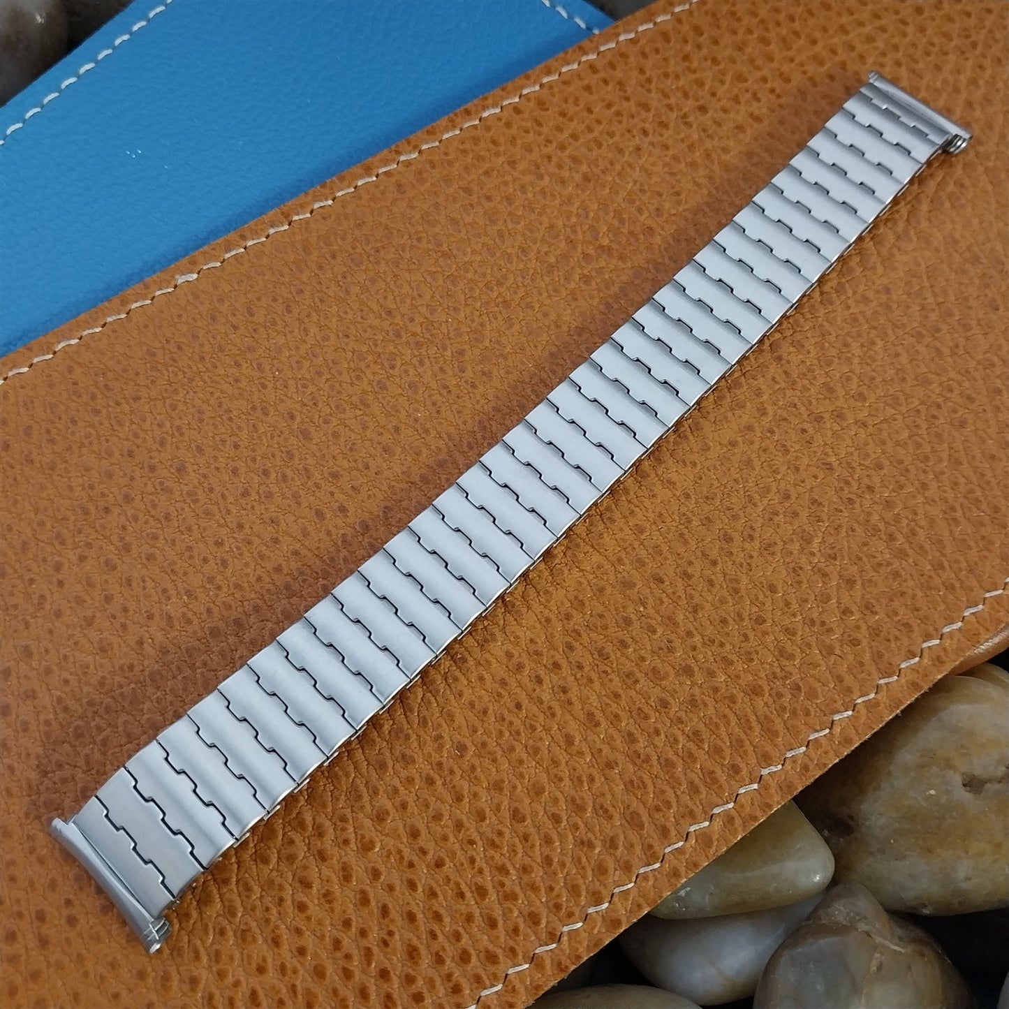 19mm 18mm 1960s Speidel Brushed Stainless Steel Long Unused Vintage Watch Band