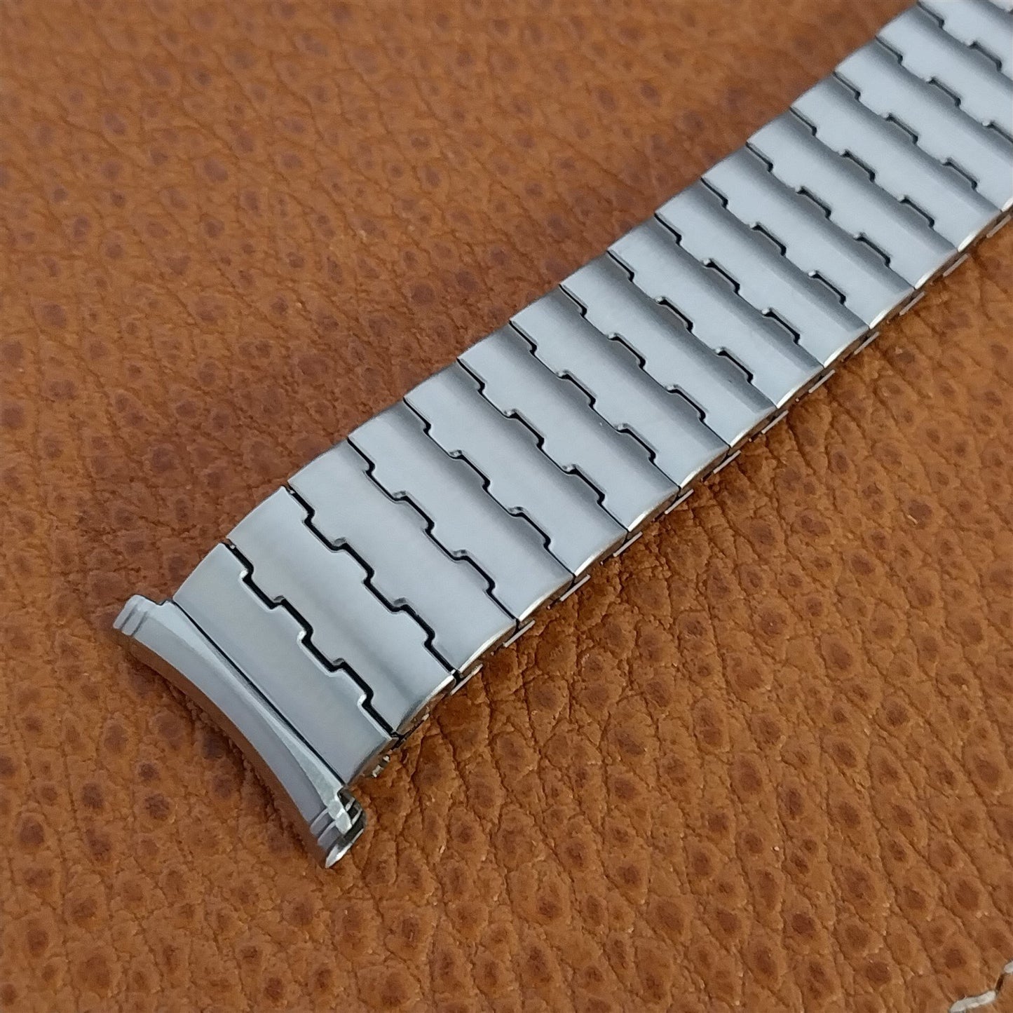 19mm 18mm 1960s Speidel Brushed Stainless Steel Long Unused Vintage Watch Band