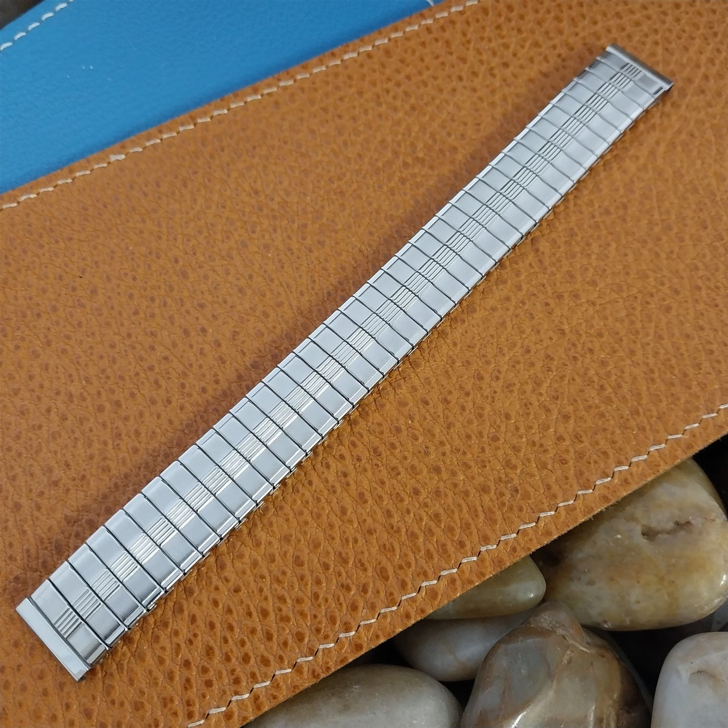 1970s Vintage Stainless Steel Speidel Thunderbird 16mm Unused Watch Band