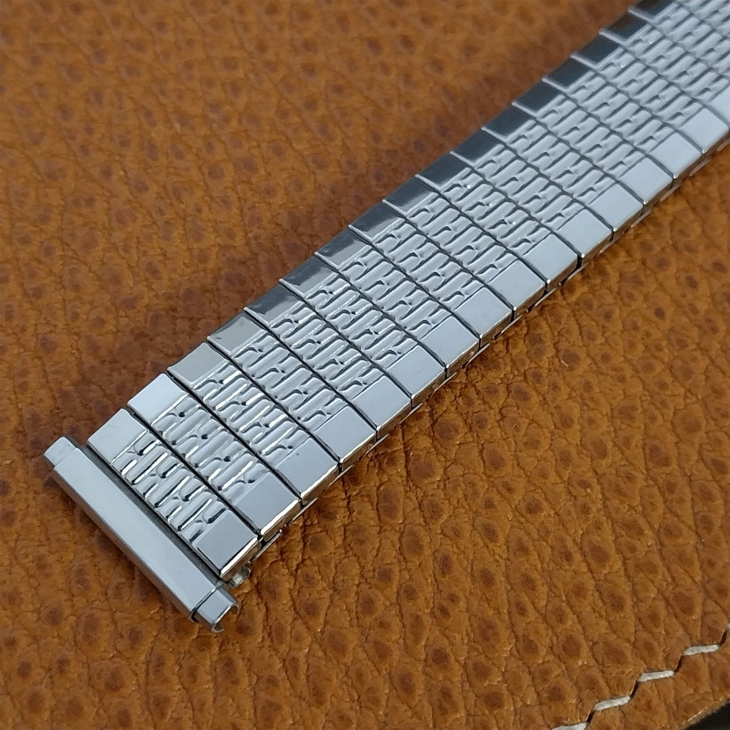 17mm 18mm 19mm Speidel Brasilia Long Rice Beads Stainless 70s Unused Watch Band