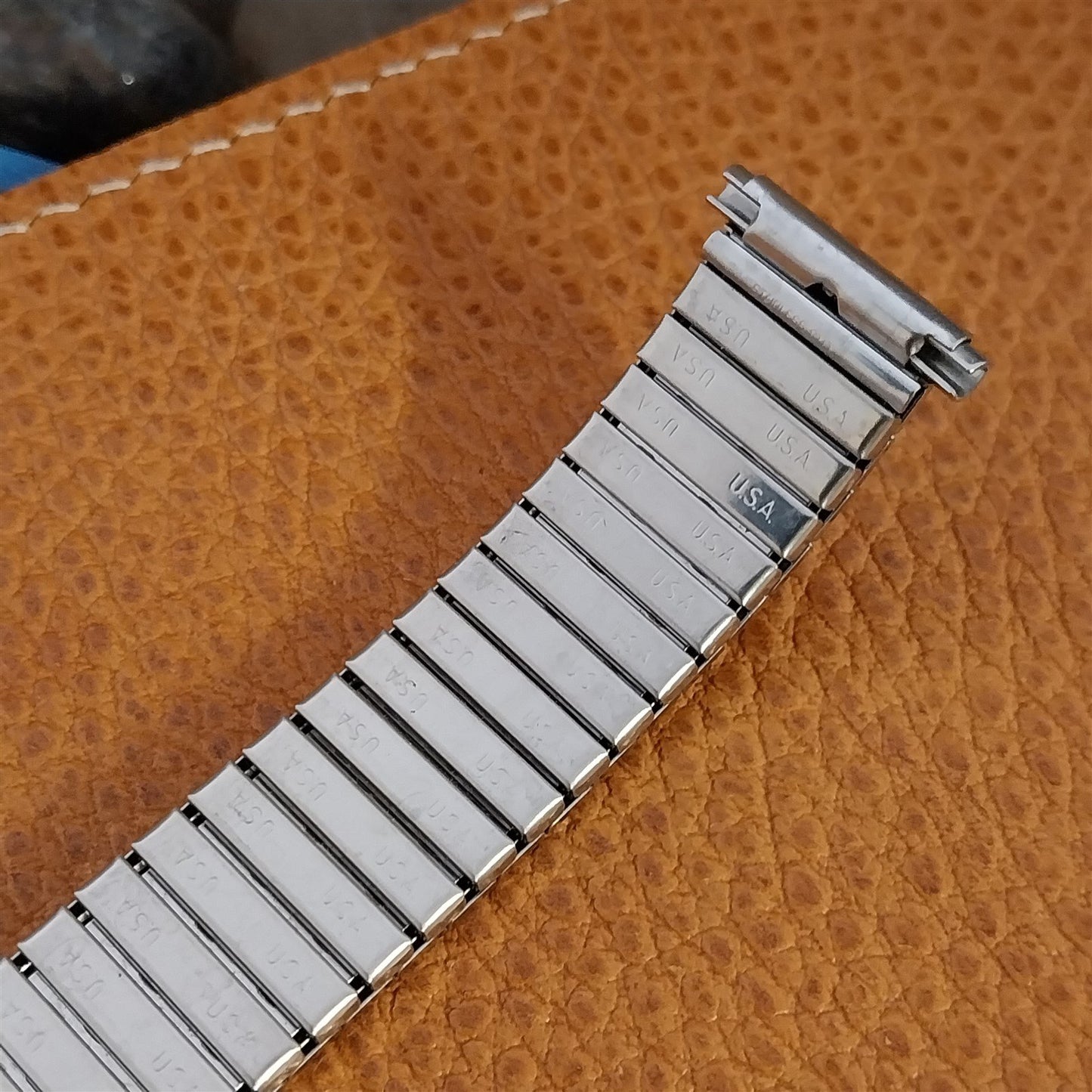 17mm 18mm 19mm Speidel Brasilia Long Rice Beads Stainless 70s Unused Watch Band