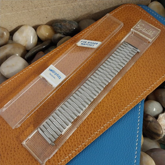 1970s Wide Stainless Steel 22mm 20mm 19mm Speidel Unused Vintage Watch Band