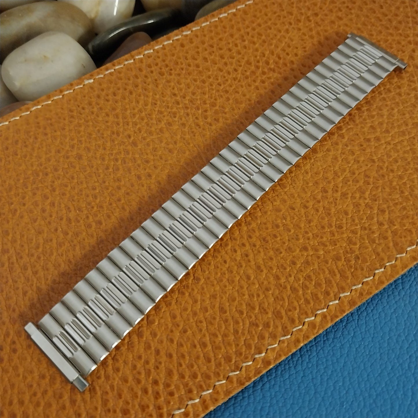 1970s Wide Stainless Steel 22mm 20mm 19mm Speidel Unused Vintage Watch Band