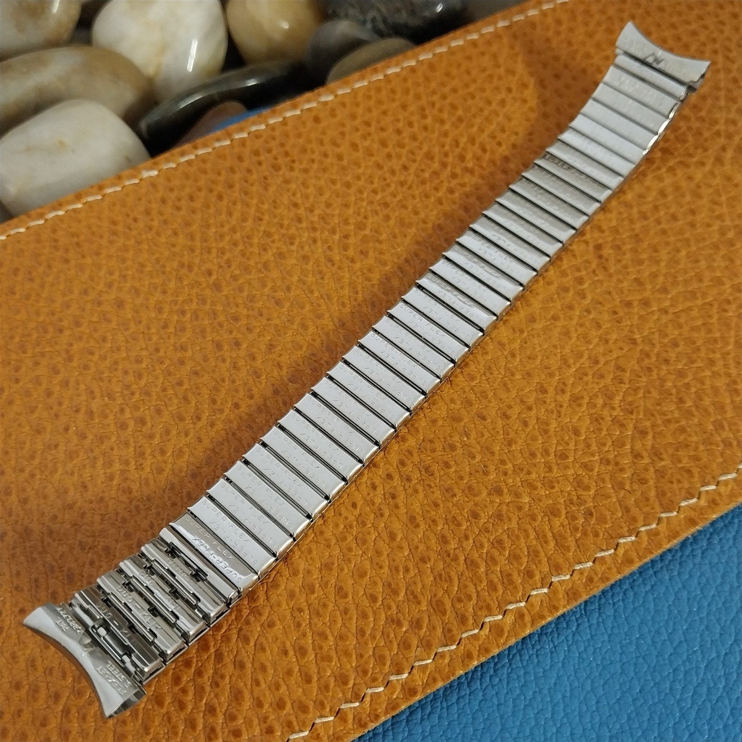 Vintage Flex-Let Stainless Steel Super-Flex Expansion 17.2mm Unused Watch Band