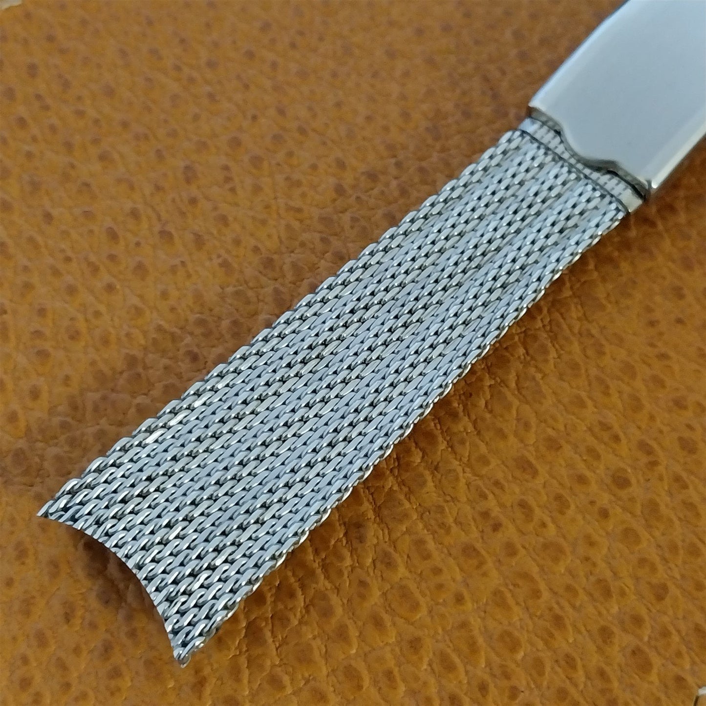 Vintage Stainless Steel Mesh 19mm Classic Lenox Unused 1960s Watch Band