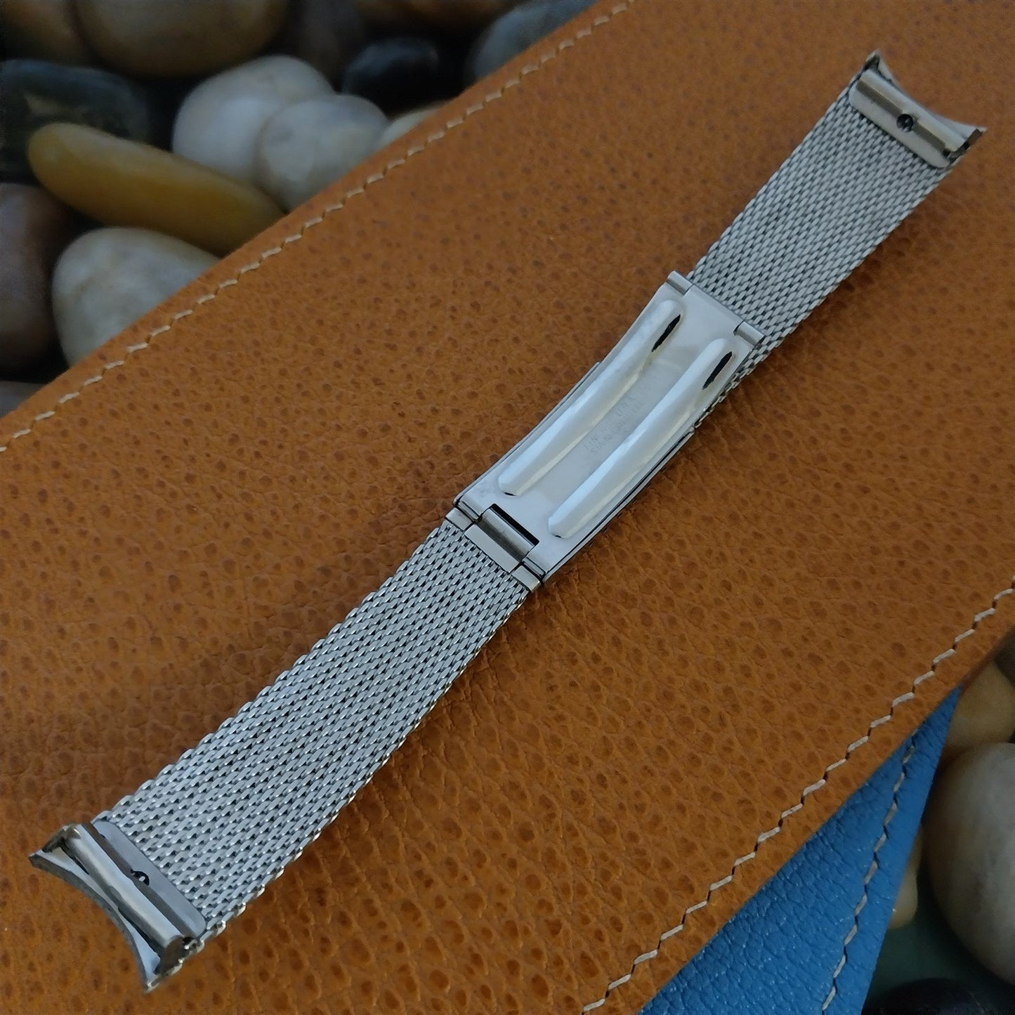 Vintage Stainless Steel Mesh 19mm Classic Lenox Unused 1960s Watch Band