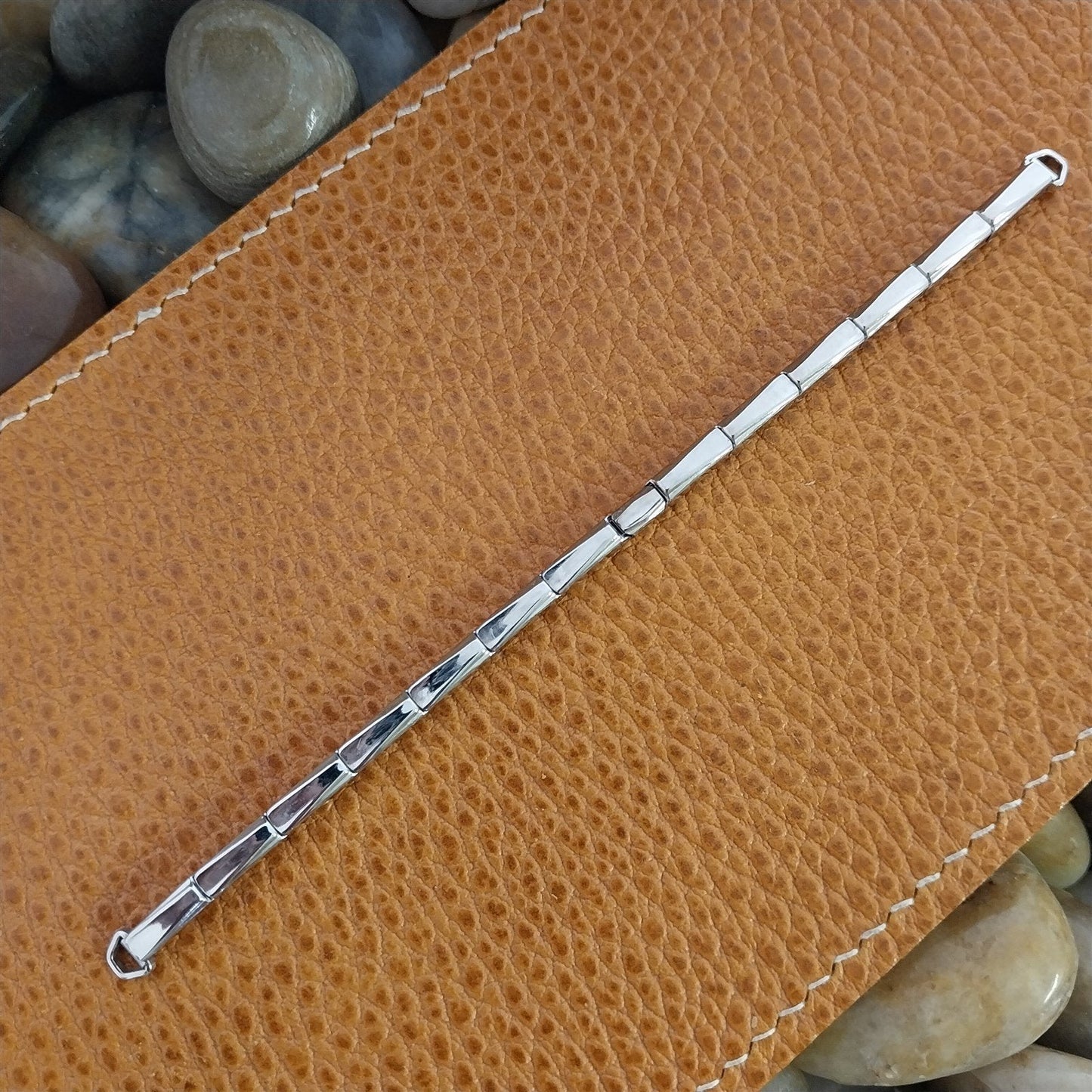 Ladies 1950s 10k White Gold-Fill Hadley Sorority Unused Vintage Watch Band