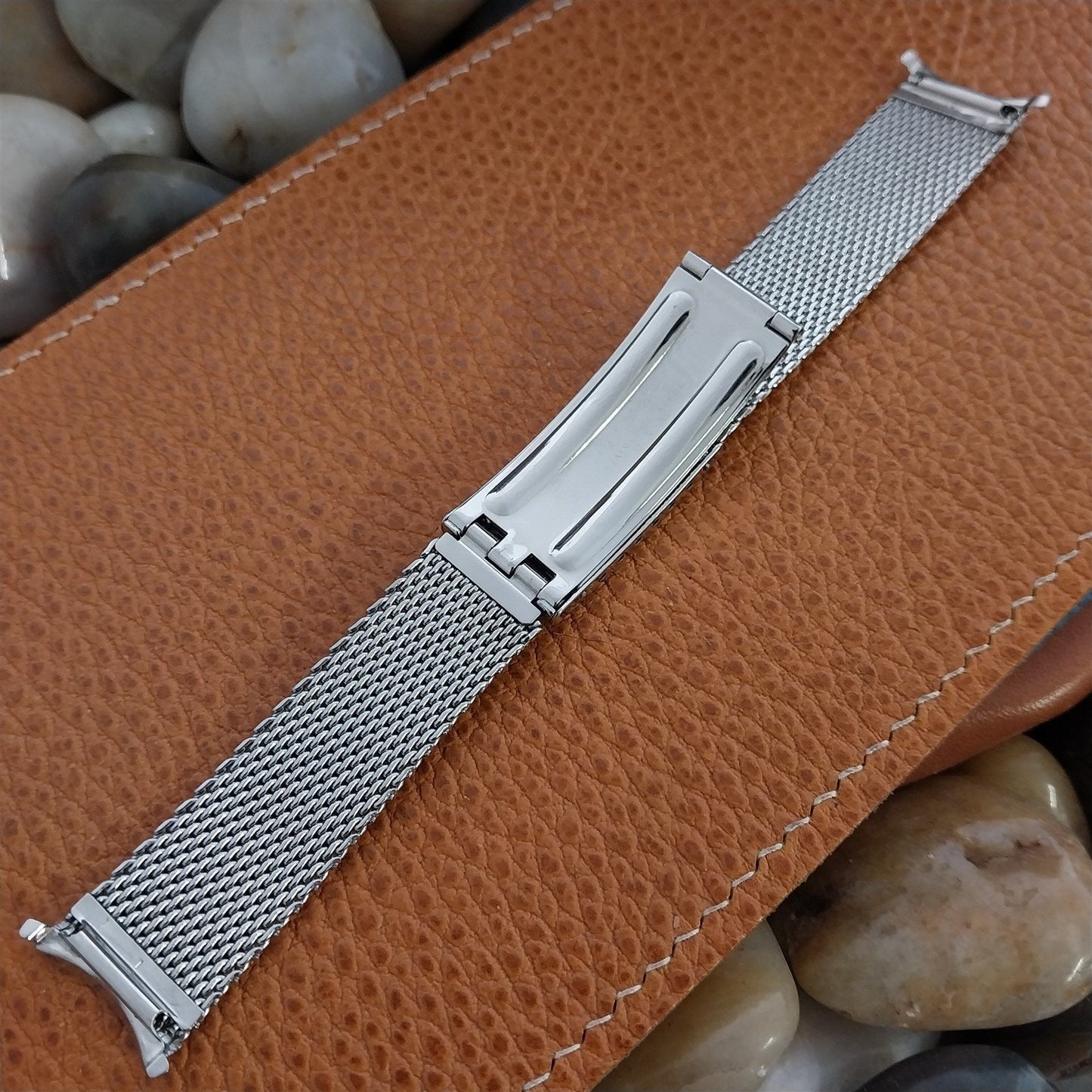 Wyler Stainless Steel Mesh 1960s Vintage 17.2mm JB Champion Unused Watch Band