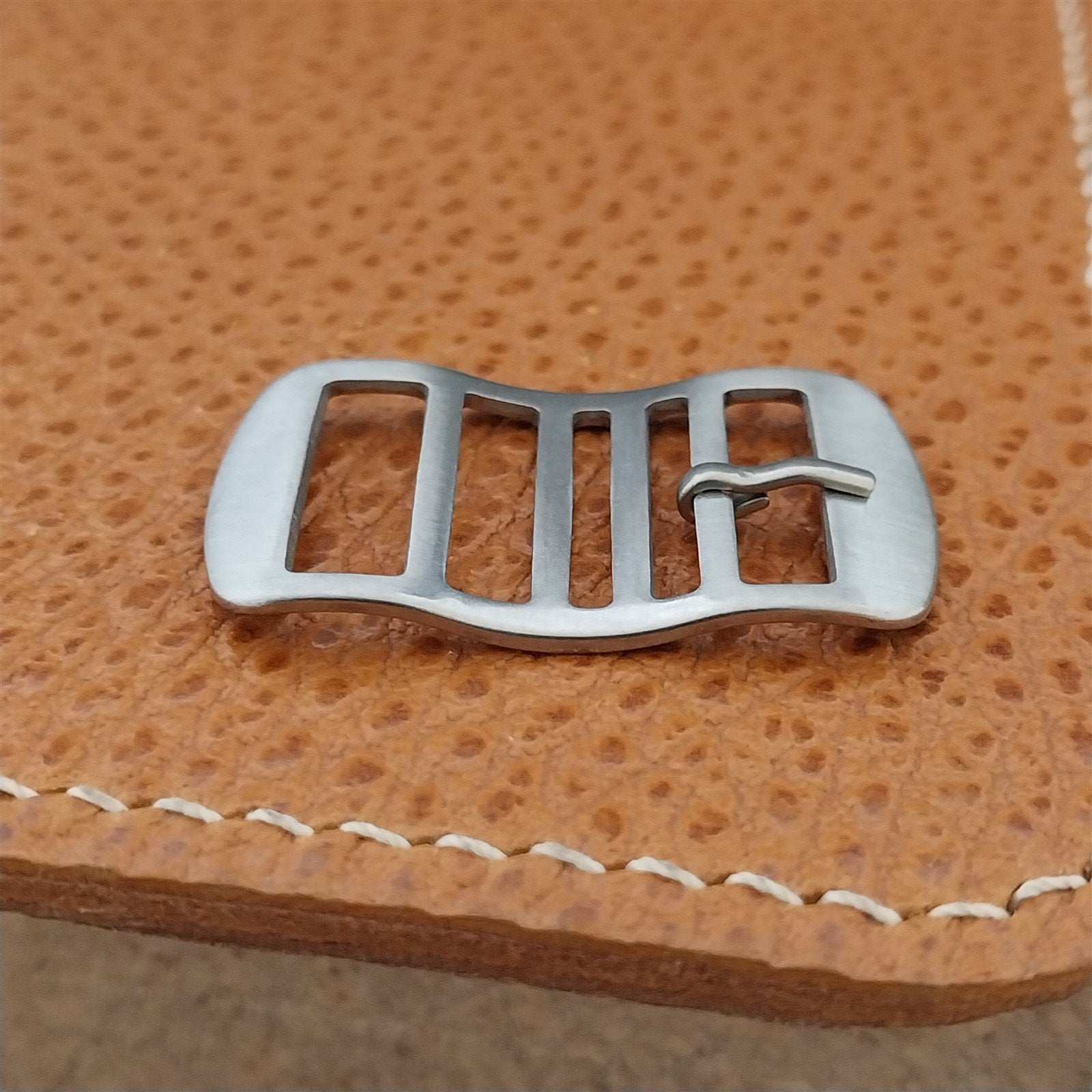 16mm Stainless Steel Buckle for Nylon Perlon Single Pass Vintage Watch Band