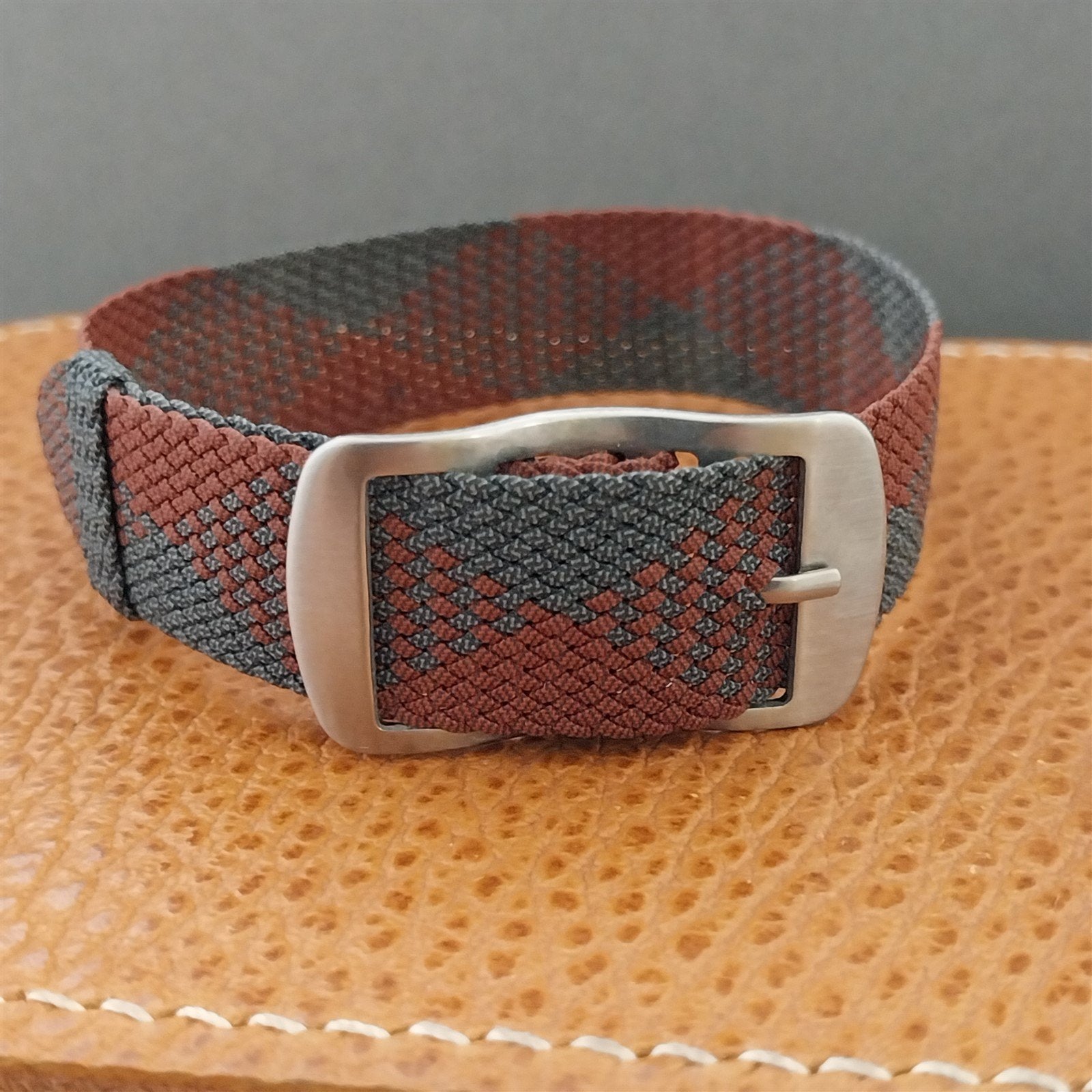 16mm Stainless Steel Buckle for Nylon Perlon Single Pass Vintage Watch Band