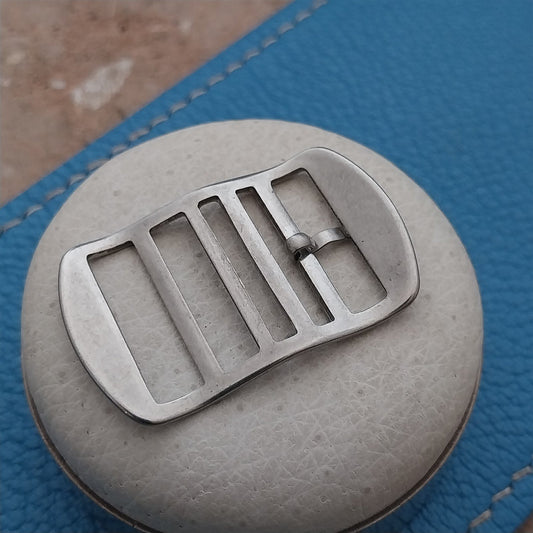 18mm Stainless Steel Buckle for Nylon Perlon Single Pass Vintage Watch Band