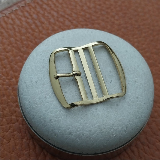 Vintage 20mm Gold-Tone Buckle for Perlon Single-Pass Watch Strap