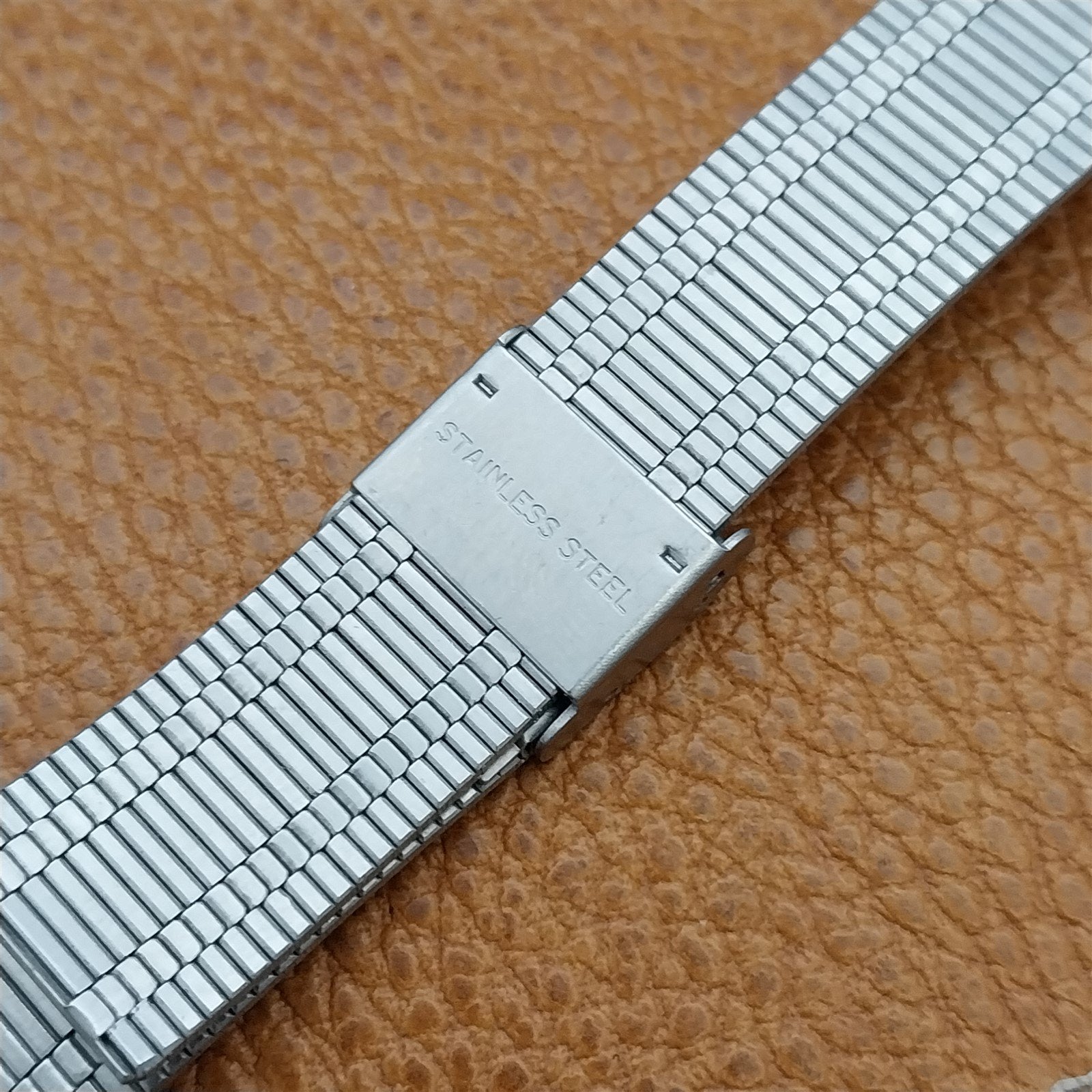 20mm Stainless Steel LED LCD Integrated Lug nos Unused Vintage Watch Band