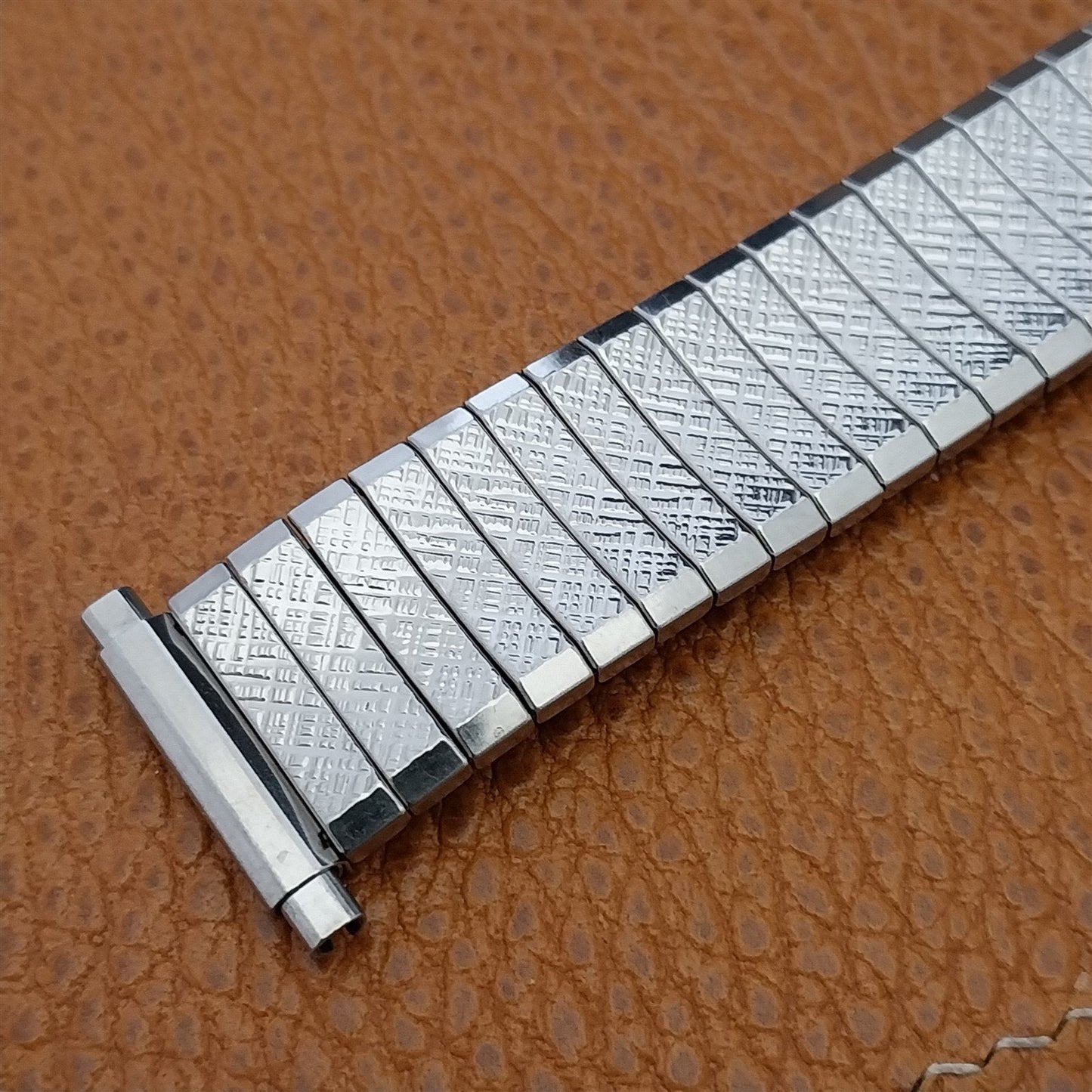 Vintage 18mm 20mm 22mm Stainless Steel Expansion NOS Classic Stretch Watch Band