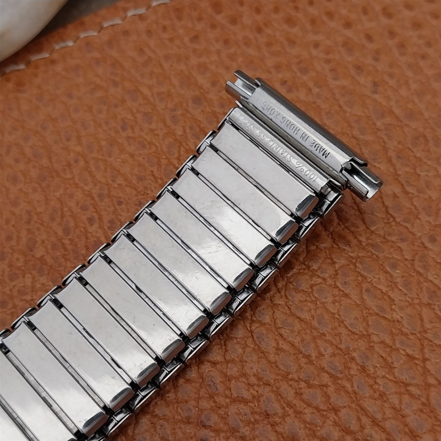 Vintage 18mm 20mm 22mm Stainless Steel Expansion NOS Classic Stretch Watch Band