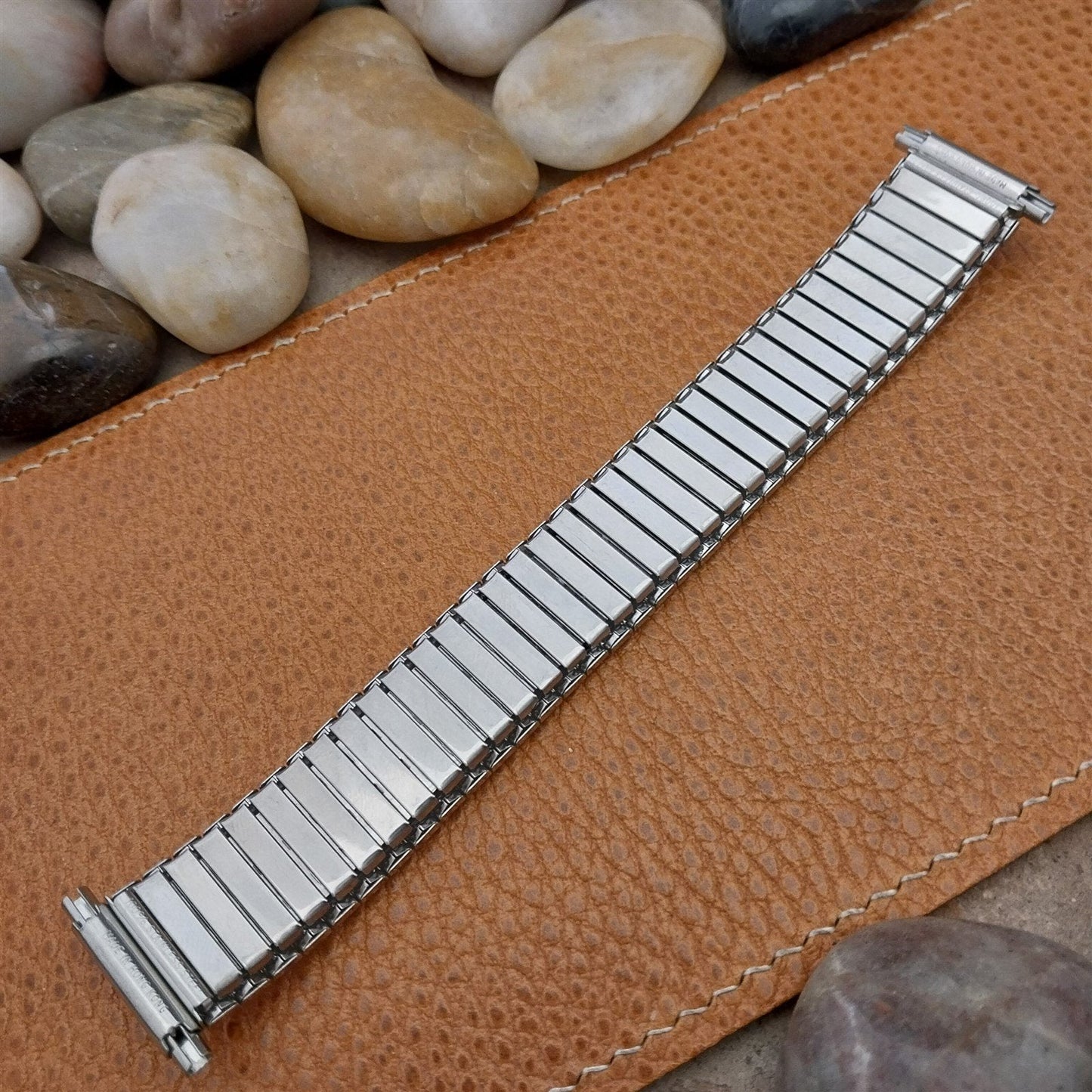 Vintage 18mm 20mm 22mm Stainless Steel Expansion NOS Classic Stretch Watch Band